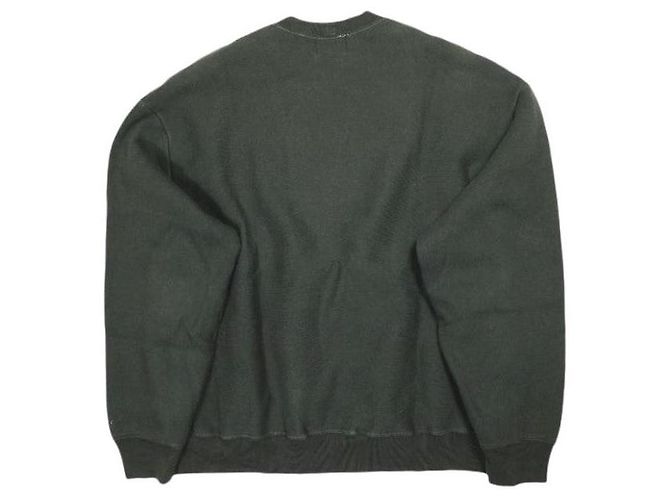 Autre Marque Sweatshirt mit Rundhalsausschnitt blurhms ROOTSTOCK Back Fleece Sweat Crew-neck P/O aus Baumwolle und Polyester Braun Anthrazitgrau - Ansicht 2