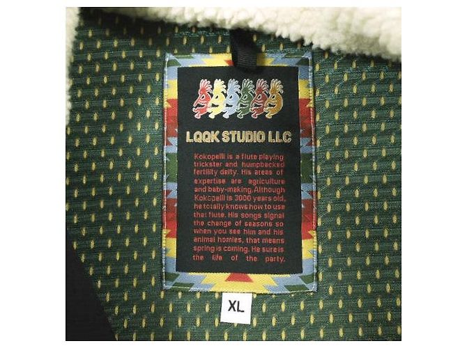 Autre Marque LQQK STUDIO KOKOPELLI FLEECE Polyester Jacket Beige - view 9