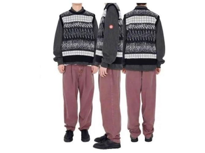Autre Marque Chaleco de lana CAV EMPT WAVE LINE Negro - vista 3