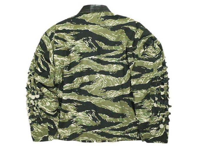 Autre Marque SYUMAN. Giacca in cotone con tagli laser paralleli Multicolore - vista 2