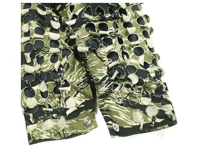 Autre Marque SYUMAN. Giacca in cotone con tagli laser paralleli Multicolore - vista 5