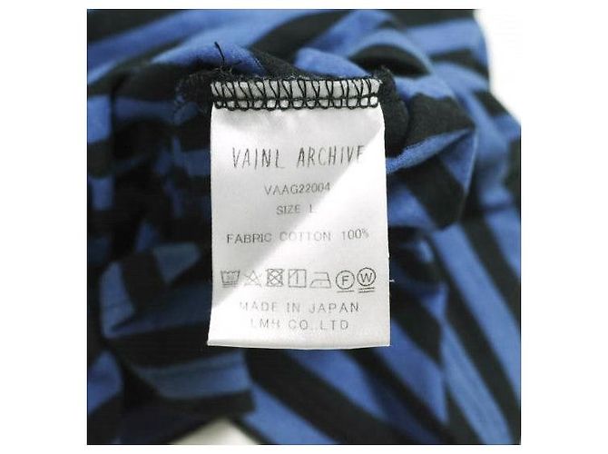 Autre Marque Camiseta de manga larga VAINL ARCHIVE de algodón Suvin Negro Azul - vista 7