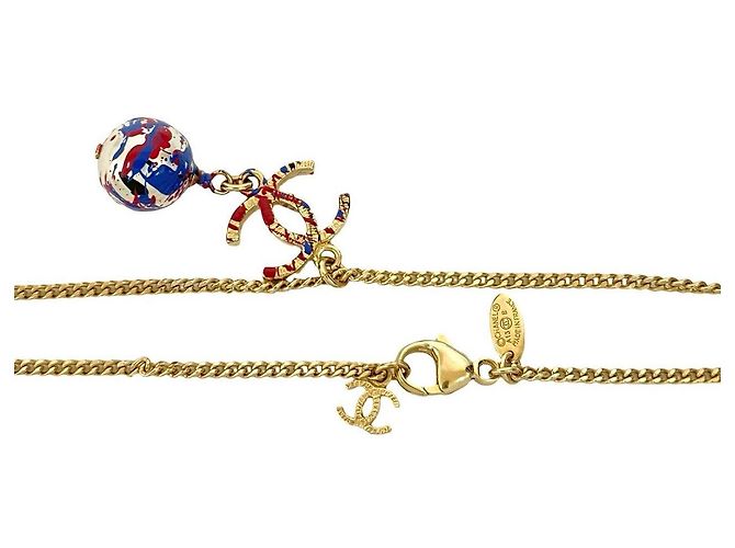 Collar Chanel Coco Mark Dorado - vista 4