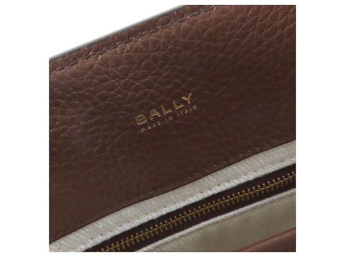 Borsa a tracolla 2way in pelle Bally Marrone - vista 11