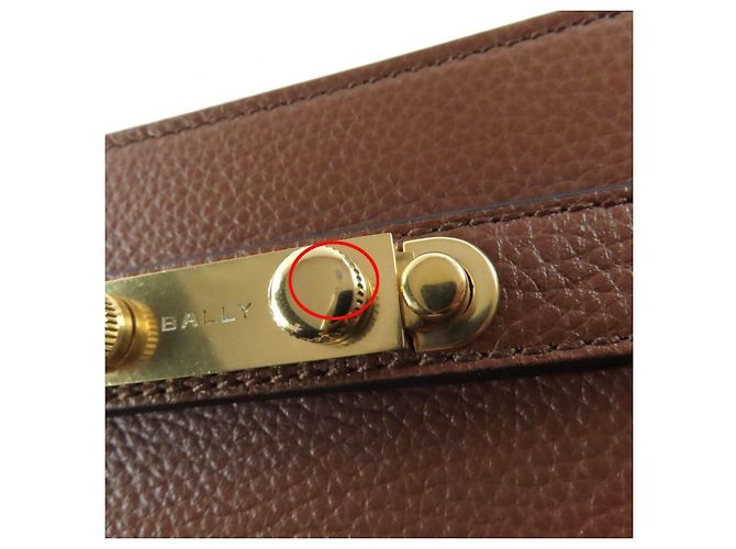 Borsa a tracolla 2way in pelle Bally Marrone - vista 12