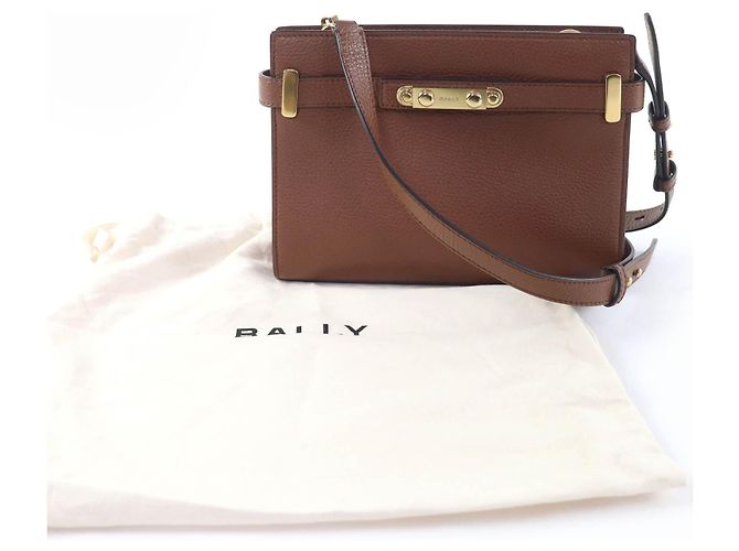 Borsa a tracolla 2way in pelle Bally Marrone - vista 2