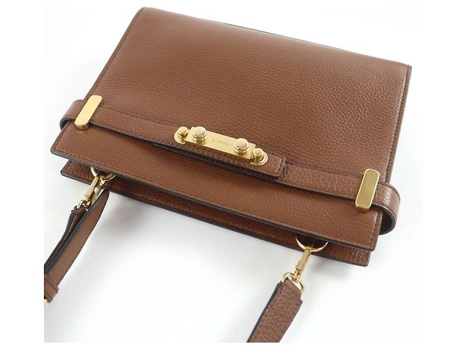 Borsa a tracolla 2way in pelle Bally Marrone - vista 7