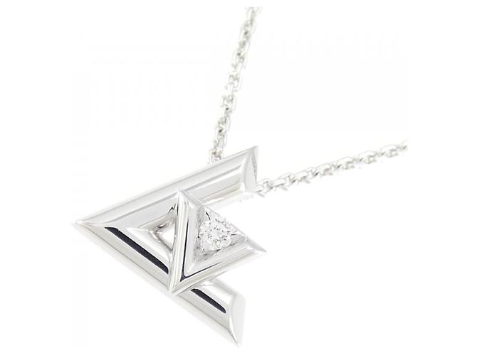 Collana Louis Vuitton Volt One PM 750 Oro Bianco e Diamanti Argento - vista 3
