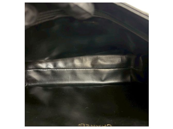 Borsa a tracolla Chanel in agnello Nero - vista 10