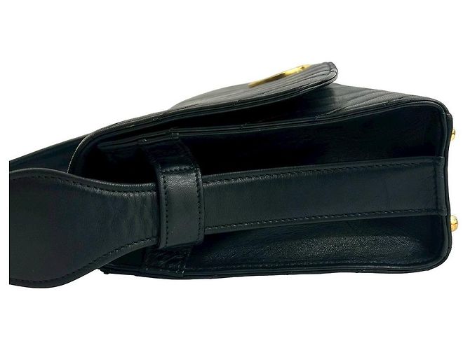 Borsa a tracolla Chanel in agnello Nero - vista 6