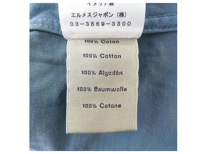 Camiseta Hermès T-shirt de Algodón XS Azul - vista 3