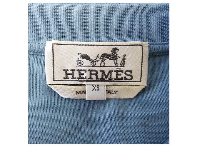 Camiseta Hermès T-shirt de Algodón XS Azul - vista 4