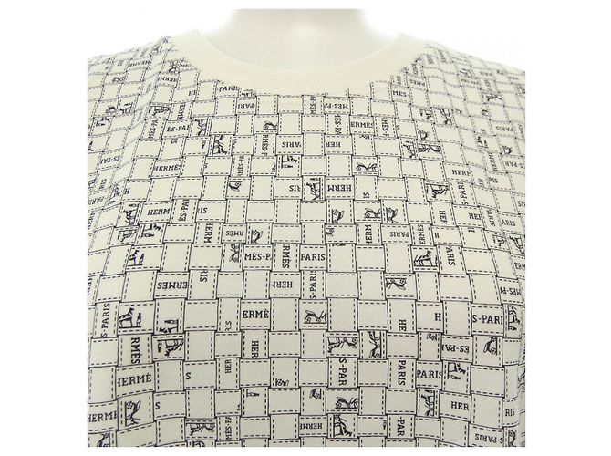 Hermès Vestido cortado Hermes Blanco - vista 5