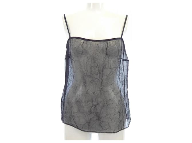 Top de seda Chanel Negro - vista 7