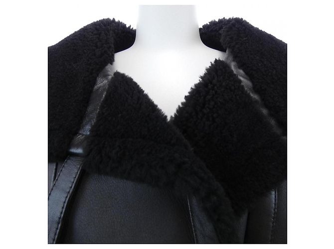 Yves Saint Laurent Chaqueta AVIATOR Saint Laurent Chaqueta de shearling Negro - vista 5