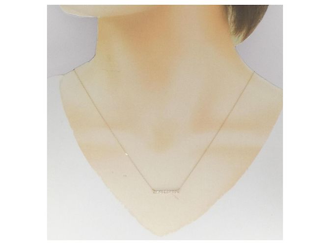 Autre Marque Collana con Diamanti Au750 Rosa - vista 6