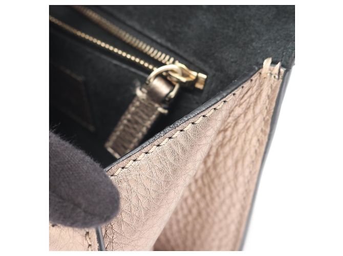 Borsa a tracolla in pelle Valentino Rockstud D'oro - vista 5