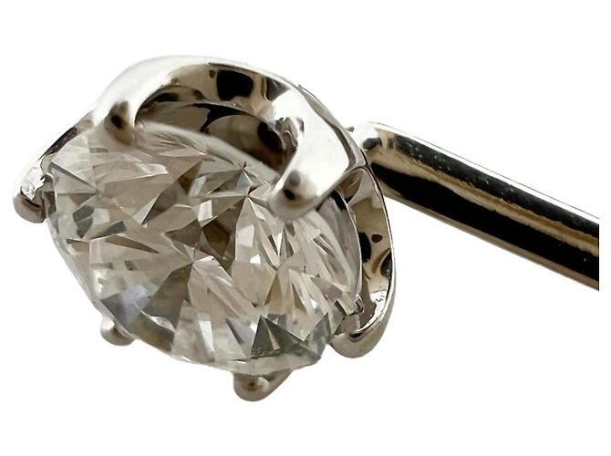 Autre Marque Orecchini in oro bianco K14 e diamanti Argento - vista 10
