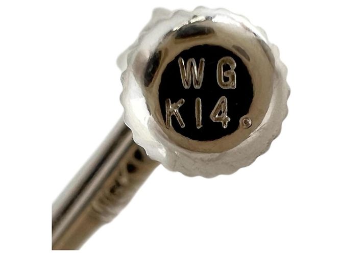 Autre Marque Orecchini in oro bianco K14 e diamanti Argento - vista 14