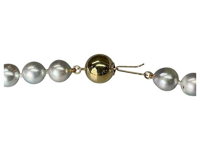 Autre Marque Collana con perle e hematite Au750 D'oro - vista 5