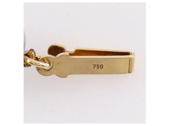 Autre Marque Collana con perle e hematite Au750 D'oro - vista 6