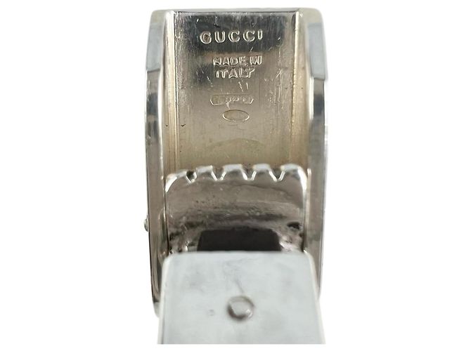 Choker Gucci in argento 925 e gomma Nero - vista 7
