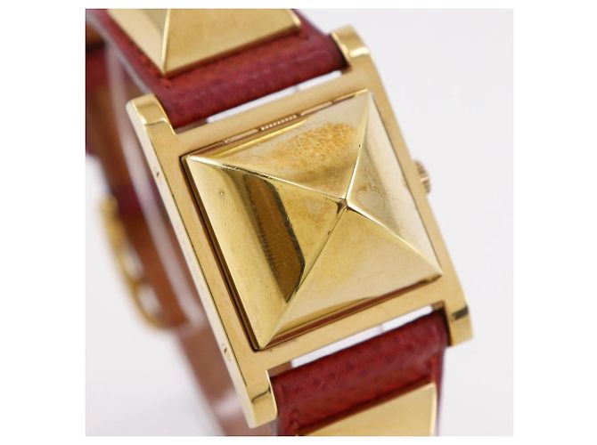 Reloj Hermès Medor Metal Dorado - vista 3