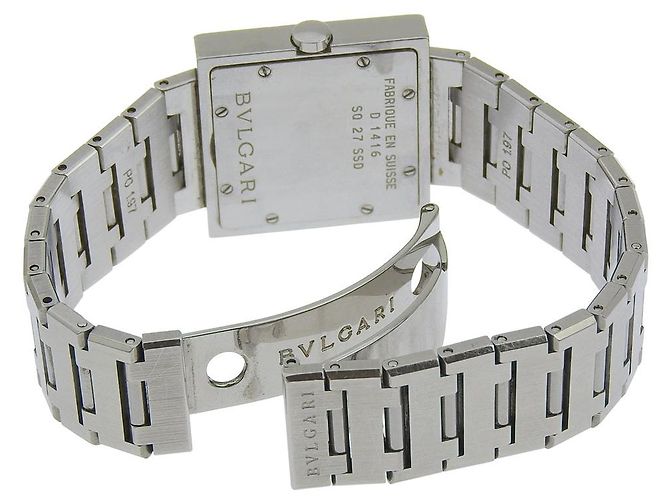 Bulgari BVLGARI Quadrato Uhr aus Edelstahl - Ansicht 4