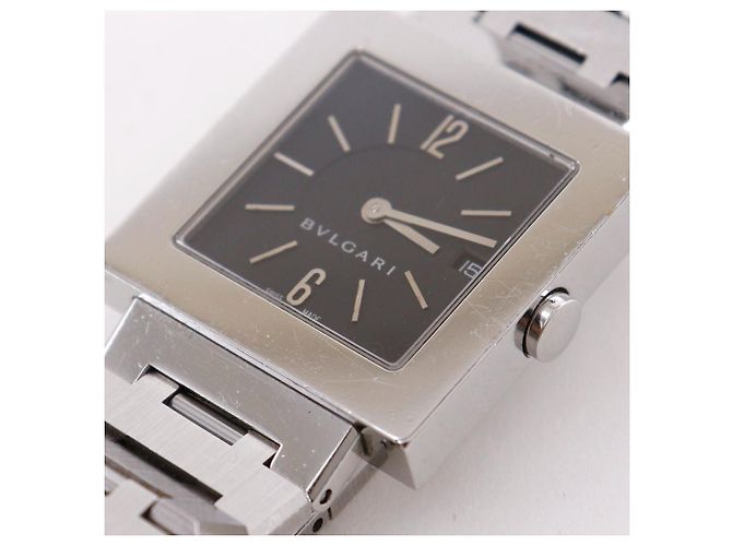 Bulgari BVLGARI Quadrato Uhr aus Edelstahl - Ansicht 7