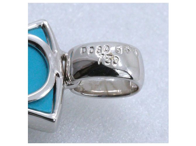 Autre Marque Pendente in Turchese e Diamanti Au750 Argento - vista 5