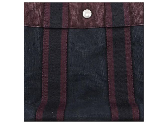 Hermès Borsa Fourre Tout PM in cotone Hermes Nero - vista 10