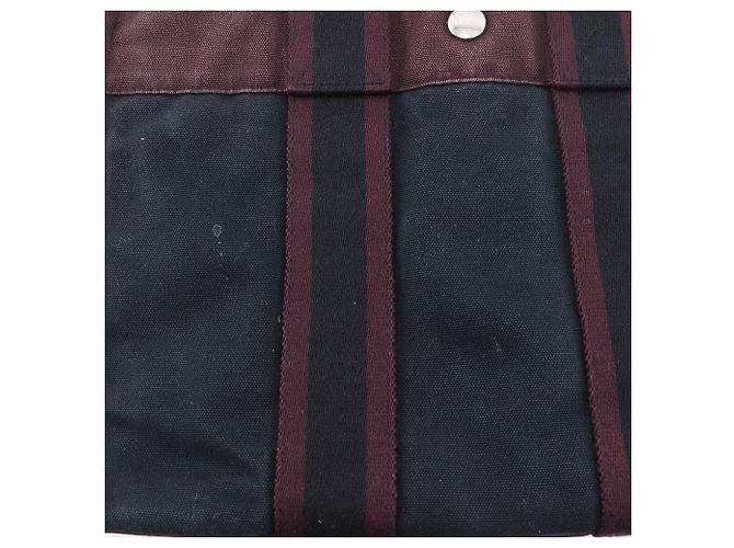 Hermès Borsa Fourre Tout PM in cotone Hermes Nero - vista 9