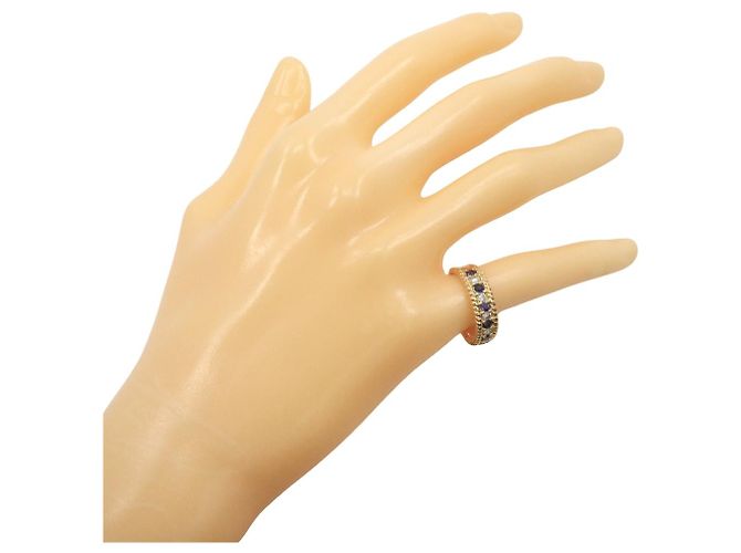 Autre Marque Saphir-Diamant-Ring Au750 Golden - Ansicht 2