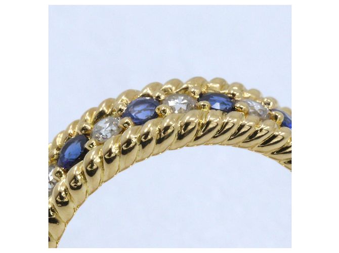 Autre Marque Saphir-Diamant-Ring Au750 Golden - Ansicht 4