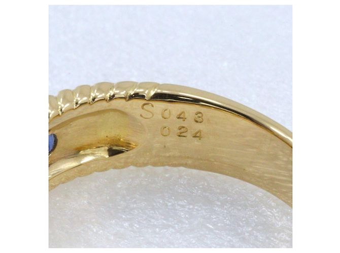 Autre Marque Saphir-Diamant-Ring Au750 Golden - Ansicht 7