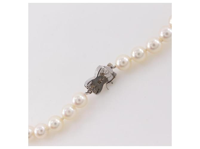 Collana in argento e perle Tasaki - vista 5