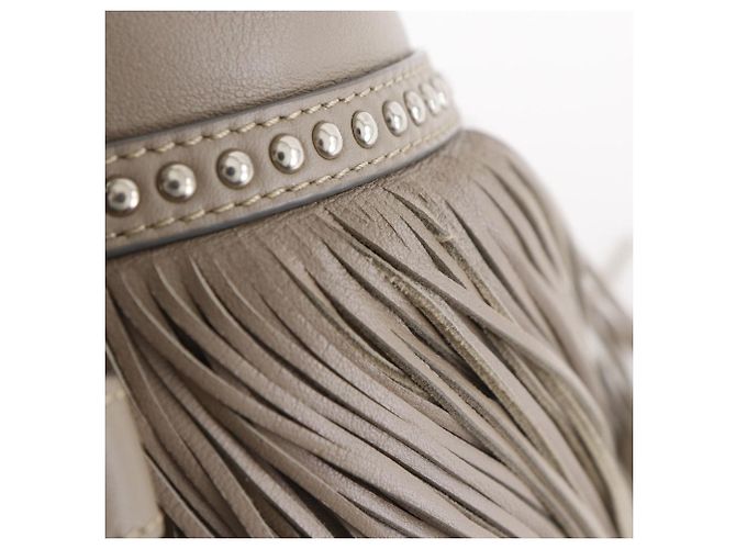 Autre Marque Borsa 2way in pelle J&M Davidson Fringe Carnival Studs Marrone - vista 12