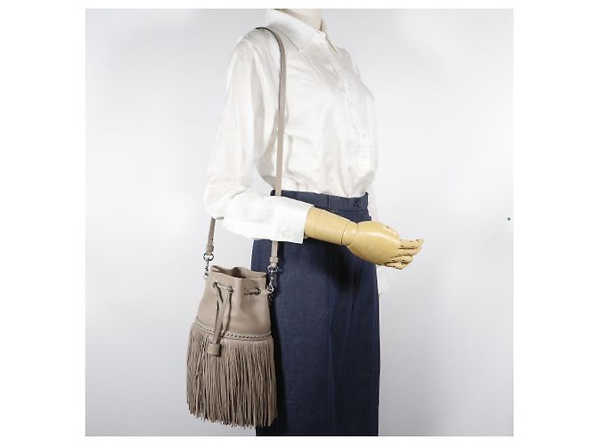 Autre Marque Borsa 2way in pelle J&M Davidson Fringe Carnival Studs Marrone - vista 18