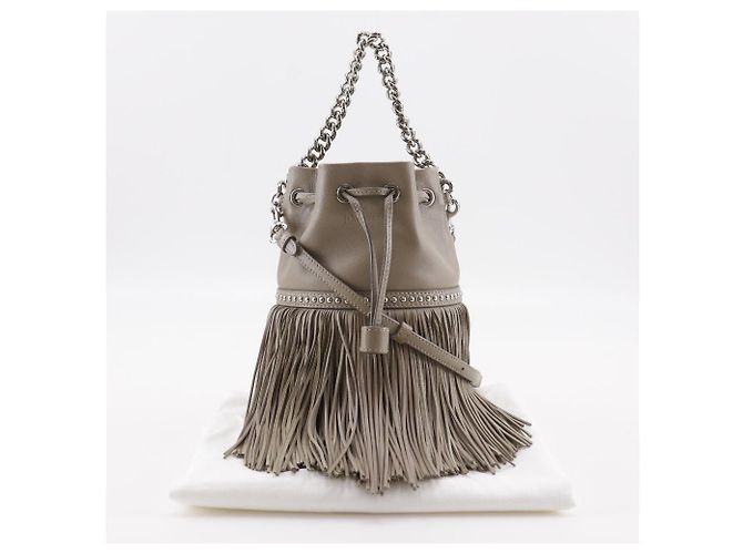 Autre Marque Borsa 2way in pelle J&M Davidson Fringe Carnival Studs Marrone - vista 19