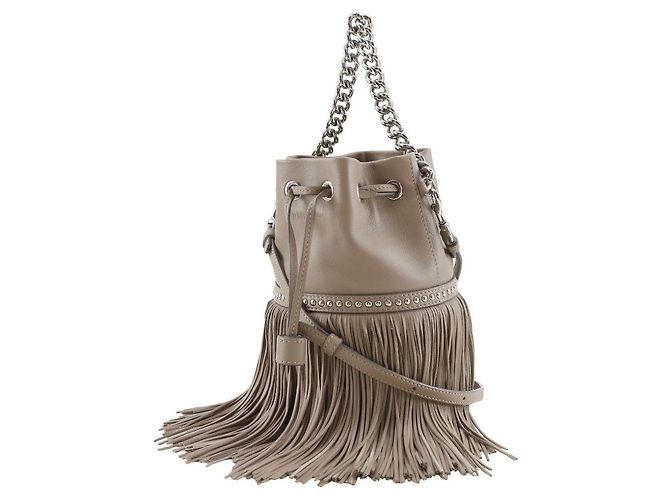 Autre Marque Borsa 2way in pelle J&M Davidson Fringe Carnival Studs Marrone - vista 2