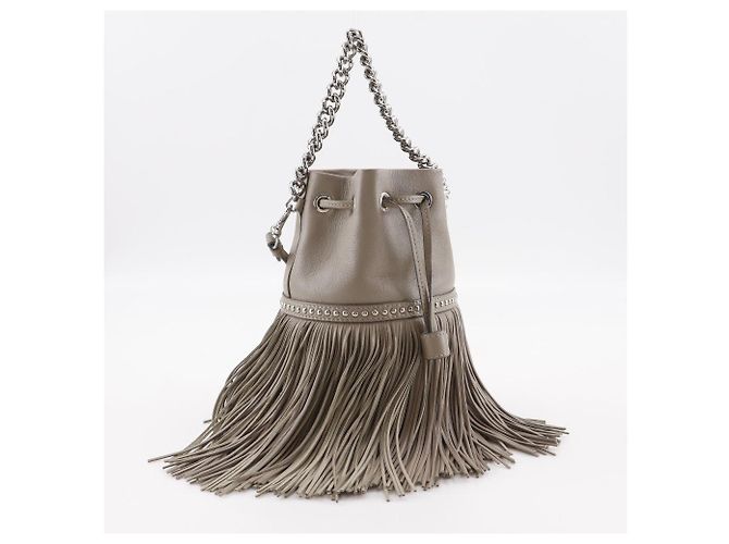 Autre Marque Borsa 2way in pelle J&M Davidson Fringe Carnival Studs Marrone - vista 3