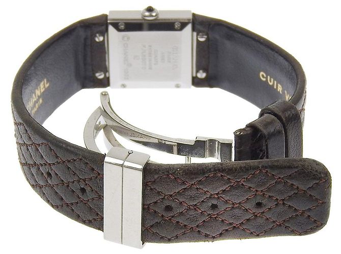 Chanel Matelasse Uhr aus Edelstahl Schwarz - Ansicht 5