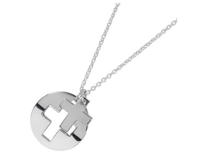 Tiffany & Co Collana Tiffany Stencil Cross Silver 925 Argento - vista 3
