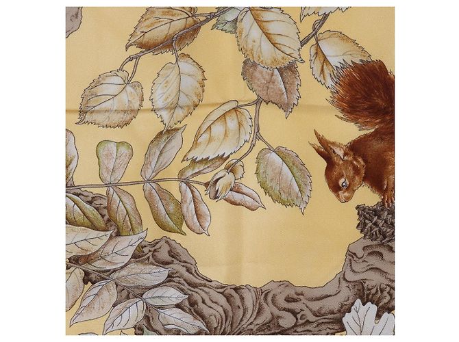 Hermès Hermes Carre90 CASSE NOISETTE Sciarpa in seta Beige - vista 6
