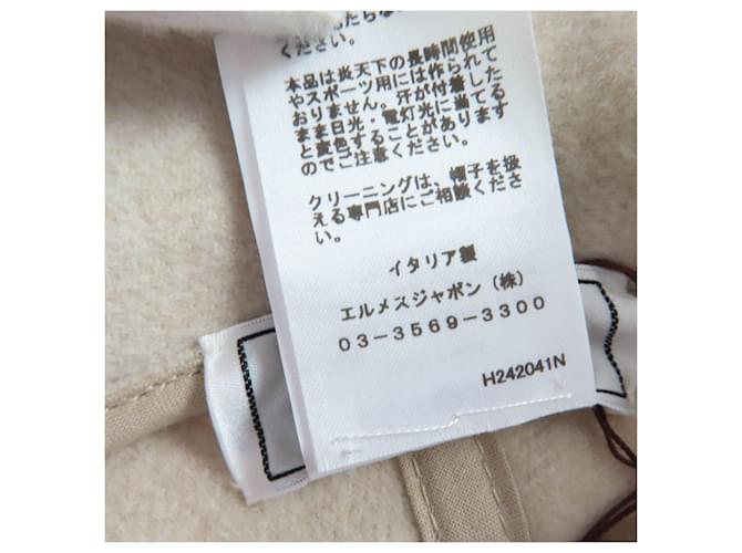 Hermès Harper57 Wollhut Beige - Ansicht 10