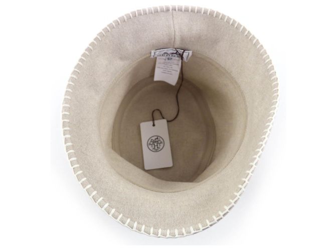 Hermès Harper57 Wollhut Beige - Ansicht 6