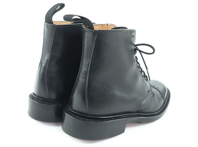 Autre Marque Stivaletti corti in pelle nera Tricker's Nero - vista 2