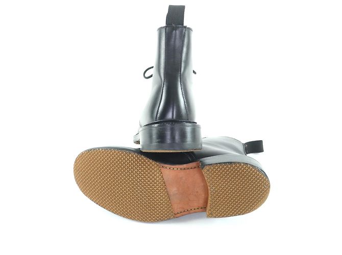 Autre Marque Stivaletti corti in pelle nera Tricker's Nero - vista 6
