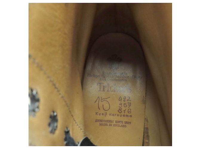 Autre Marque Stivaletti corti in pelle nera Tricker's Nero - vista 8