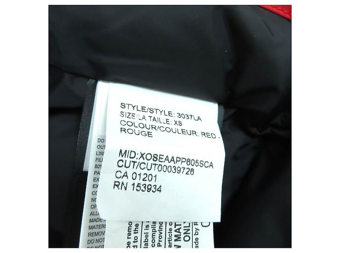 Autre Marque Parka Canada Goose Victoria de poliéster y plumón Roja - vista 11